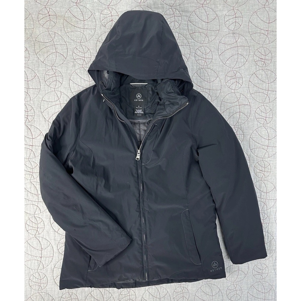 AETHER Primaloft Insulated Hooded Winter Coat Black / Women's‎ 4 XL